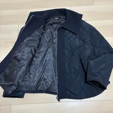 인기 자라 퀼팅 블루종 자켓 블랙 L 가을/겨울 아우터