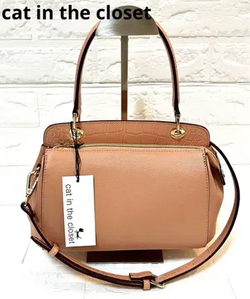 [ 미사용 ] cat in the closet 2way 백 파우더 핑크