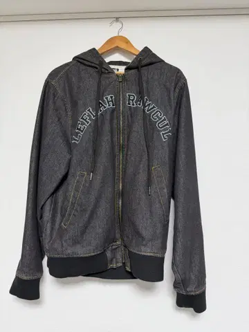 LEFLAH RAWCUL 후드 부착 데님 자켓