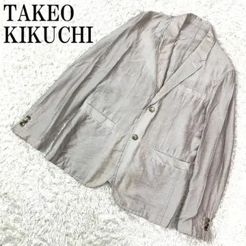 TAKEO KIKUCHI 테일러드 자켓 그레이 스트라이프 2 B645