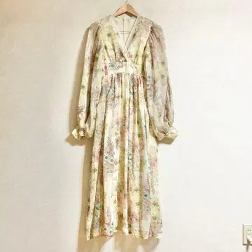 70s 빈티지 원피스 맥시 길이 보헤미안