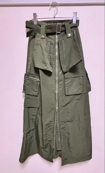 sahara 카키 롱 스커트