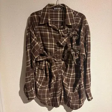 체크 셔츠 플란넬 셔츠