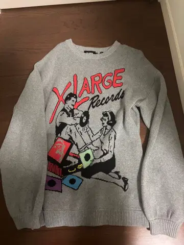 XLARGE 그레이 맨투맨 M