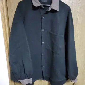 ADPOISON 오버 셔츠 코듀로이 셔츠 블랙