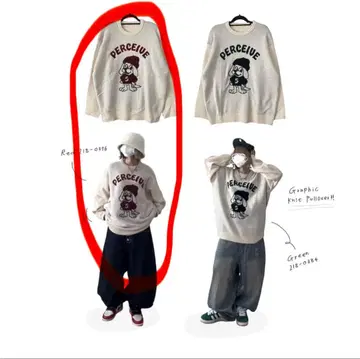 남성용 니트 풀오버 (miyuxCHIP CLIP)