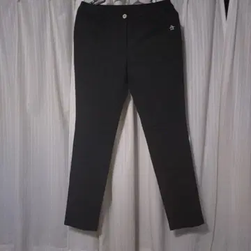 여성용 슬림핏 블랙 팬츠