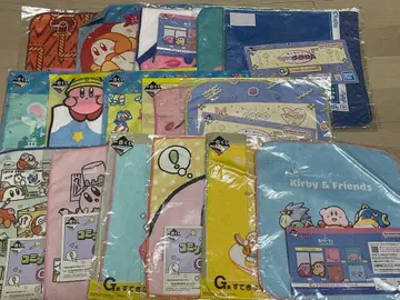 제일복권 커비 타월 손수건 반다나 묶음 판매 16장 세트