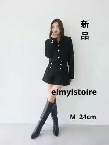 [ 에이미 이스트 월 ] 블랙 롱 부츠 신상 (새상품)