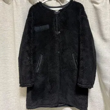 블랙 보아 자켓 사이드 포켓 포함