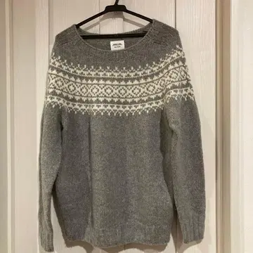 Morris & Sons 노르딕 패턴 니트 스코틀랜드제