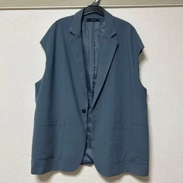 슬리브리스 자켓 블루