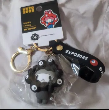 간사이 만박 한정품 블랙 미야쿠미야쿠 산리오 마이멜로디 코스프레 키링