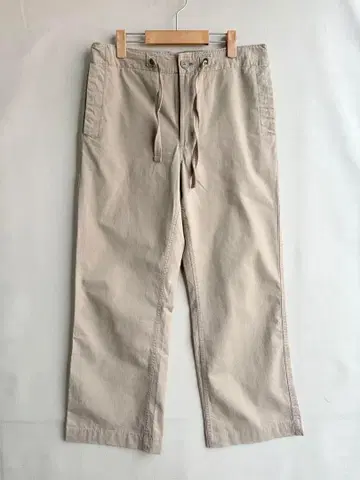 GAP 남성용 와이드 팬츠 립스탑 카키 M 코튼 치노