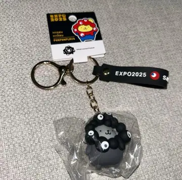 폼폼푸딩 EXPO 2025 산리오 키링 블랙 미야쿠미야쿠