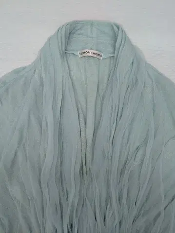 츠모리치사토 민트 그린 프릴 볼레로 새상품급!