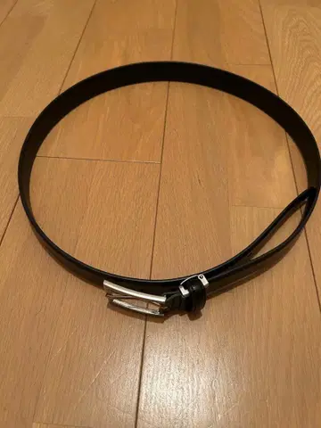 [ 새상품 미사용품 ] 블랙 가죽 벨트 120cm 메탈 버클