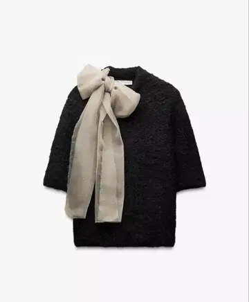 ZARA 자라 리본 포함 니트