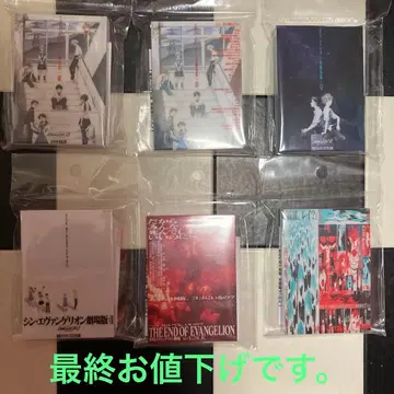 미개봉 새상품 극장판 에반게리온 포스터 아크릴 블록 6종 풀 컴프