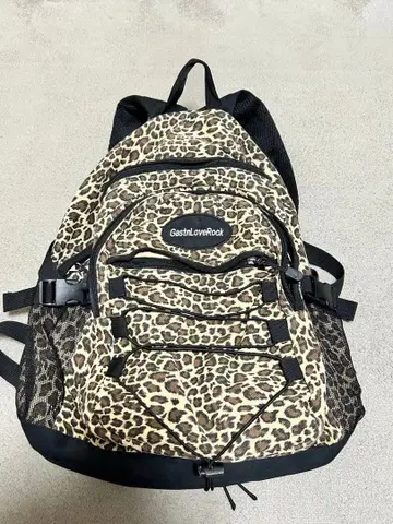 GastronLoveRock 레오파드 무늬 백팩 백팩