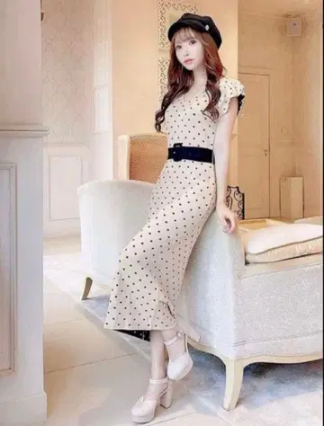 미셸 마카롱 니트 원피스