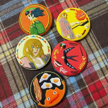 스튜디오 지브리 자수 브로치 4개 세트