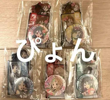 케이온 캔뱃지 아크릴 스탠드 아크릴 카드 풀컴프 5종 세트