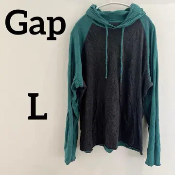 Gap [ L ] 그레이 그린 후드티 긴팔 래글런 후디 그린