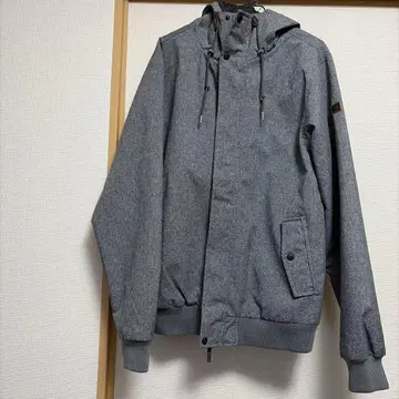 BILLABONG 그레이 후드 부착 점퍼 L