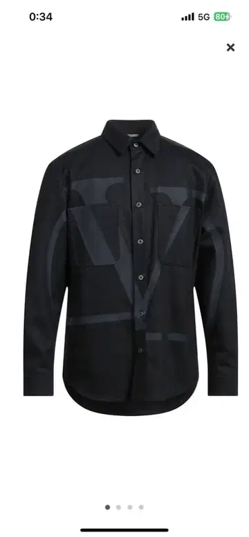 블랙 로고 자켓