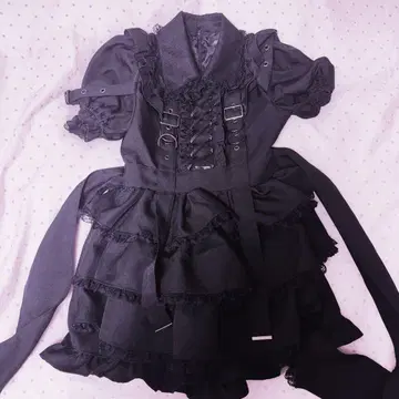 NOEMIE 레이스업 서스펜더 티어드 셋업