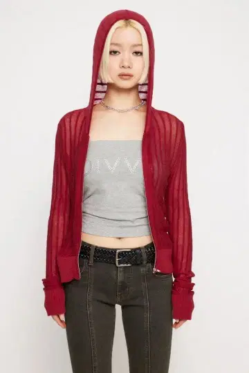 laguagem 후디 집업 니트 상의