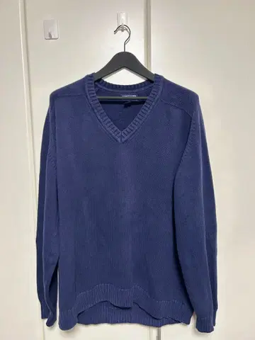 랜즈 엔드 네이비 V넥 스웨터 XL