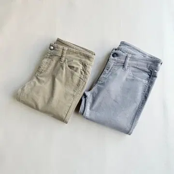 새상품급 유니클로 여성용 벨로아 팬츠 26 66cm 2세트