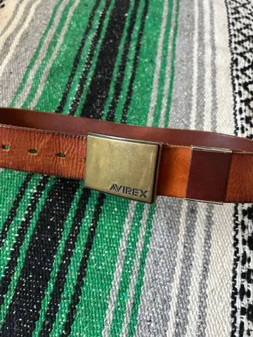 AVIREX 벨트 가죽