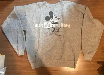 Disney 미키마우스 Hanes 구제 맨투맨 M