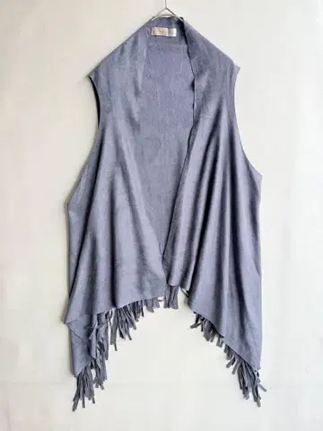 미사용 주크로이스소와 여성용 베스트 가디건 그레이 M-L