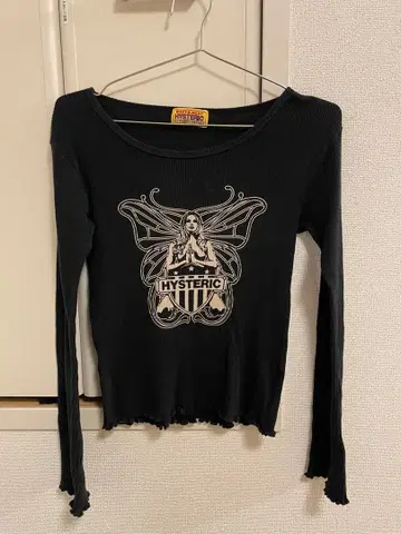 HYSTERIC 블랙 긴팔 T셔츠