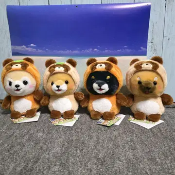 콩 시바 삼형제 포테구루미 너구리 ST 봉제 인형 전종 세트