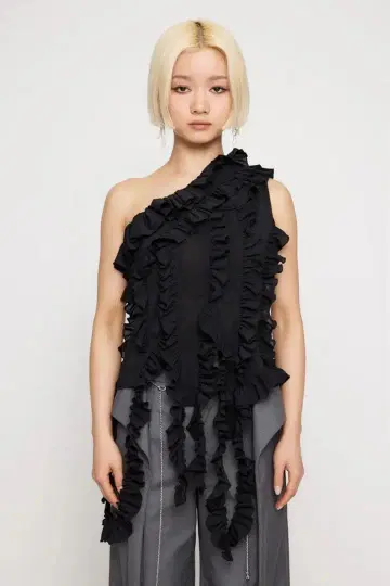 FRILL DROP 상의 LAGUA GEM