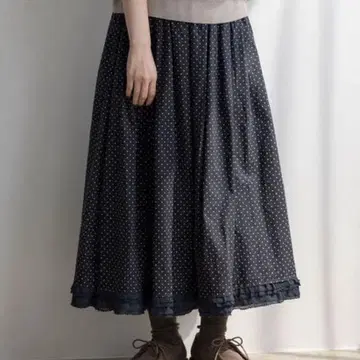 SamansaMos2 유베시 콜라보 밑단 프릴 개더 스커트