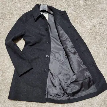 새상품급 매킨토시 스텐카라 코트 울 다크 그레이 36