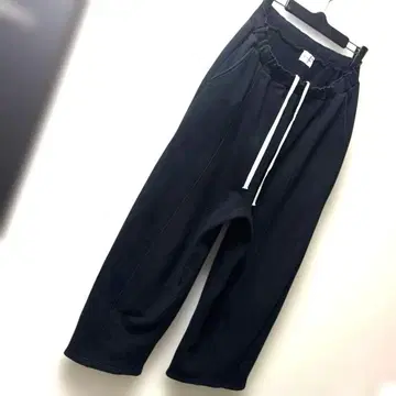 새상품급 블루레이크 마켓 남성용 맨투맨 팬츠 와이드 블랙