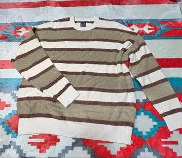 GAP 리브 스트라이프 스웨터