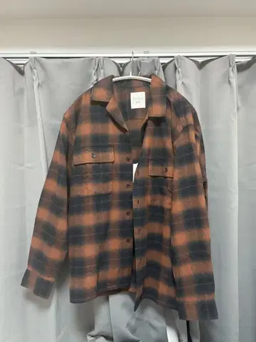 브러쉬드 코튼 오버 사이즈 셔츠