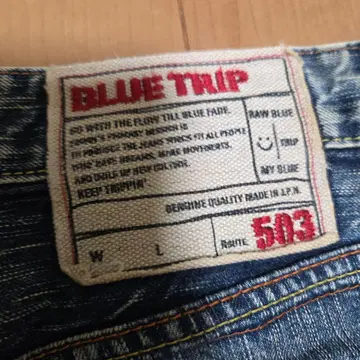 BLUE TRIP 503 스트레이트 데님 인디고