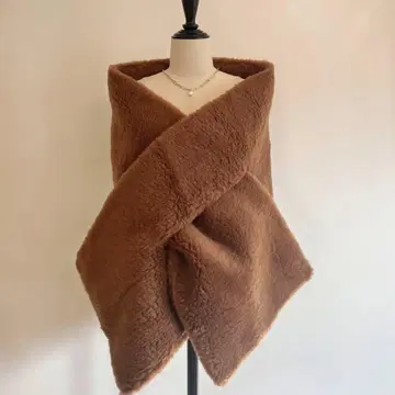 미사용 새상품 베어 스톨 알파카 소재 테디베어 스톨