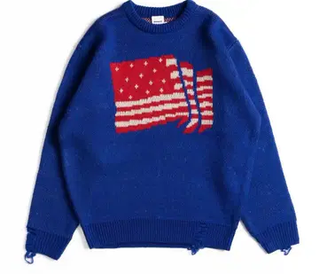 미국 국기 디자인 니트