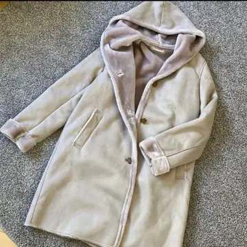 [택 포함 새상품] 유니클로 무스탕 코트 31 베이지