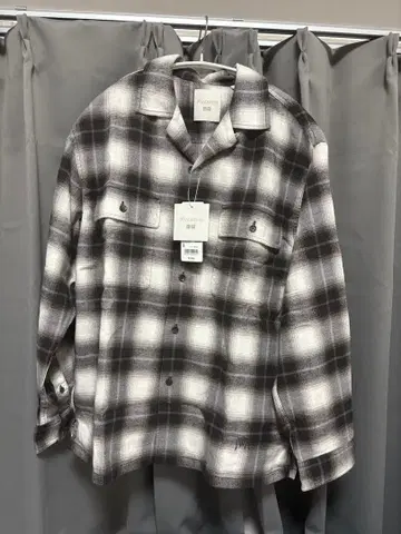 브러쉬드 코튼 오버 사이즈 셔츠